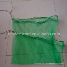 100% Vierge HDPE récolte vert paquet date sac en filet